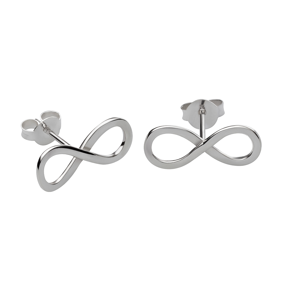 Liegende Acht - Ohrstecker
