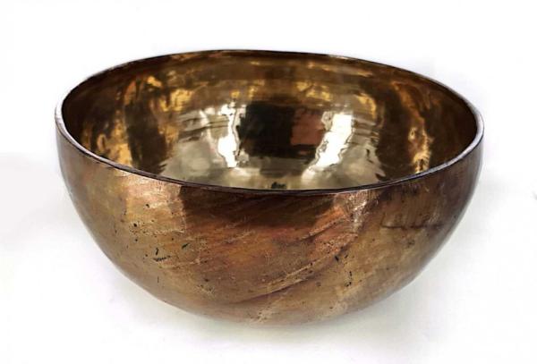 XXXL Planeten-Fußschale mit der Kraft der Sonne und des Mondes, Durchmesser Ø 45,5 cm, ca. bis Schuhgröße 41, 8,43 kg, mit Klöppel