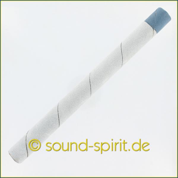 Klangstab mit Leder für Quarzschalen, ca. 22,5 cm
