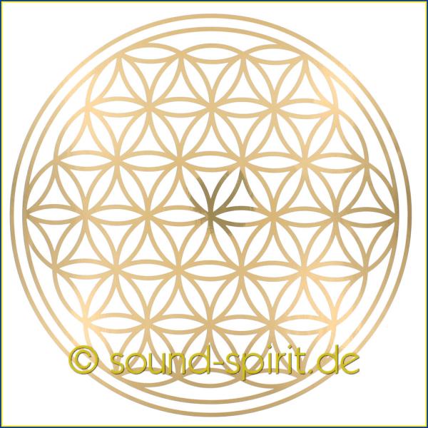Blume des Lebens Aufkleber für Harmonie und Schutz 24 Stück a 3 cm