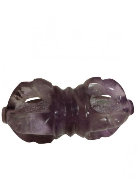 Dorje Amethyst, 40,6 gr., ca. 5,7 cm x 2,3 cm