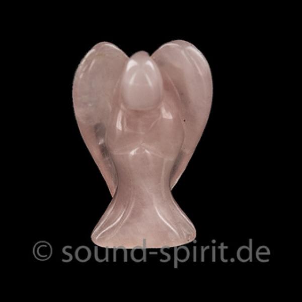 Engel aus Rosenquarz, ca. 3 cm
