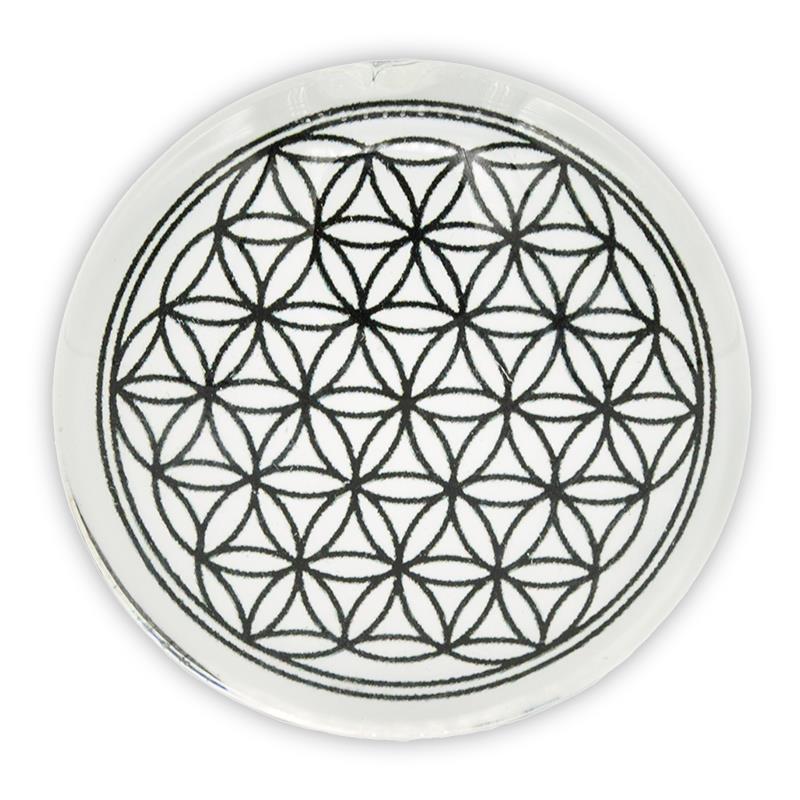 Dekorativer Magnet Blume des Lebens -- 4cm  VPE 5 Stück