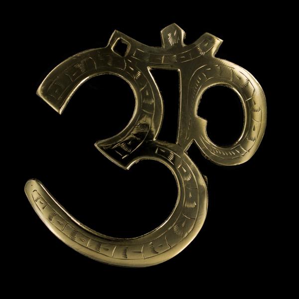 OM Zeichen aus Messing zum Aufhängen ca. 30 cm