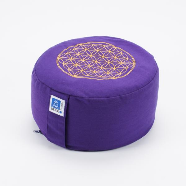 Meditationskissen Blume des Lebens, violett